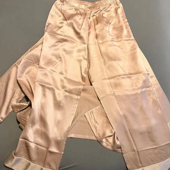 SilkSilky Tie Front Pajamas - Picture 2 of 3